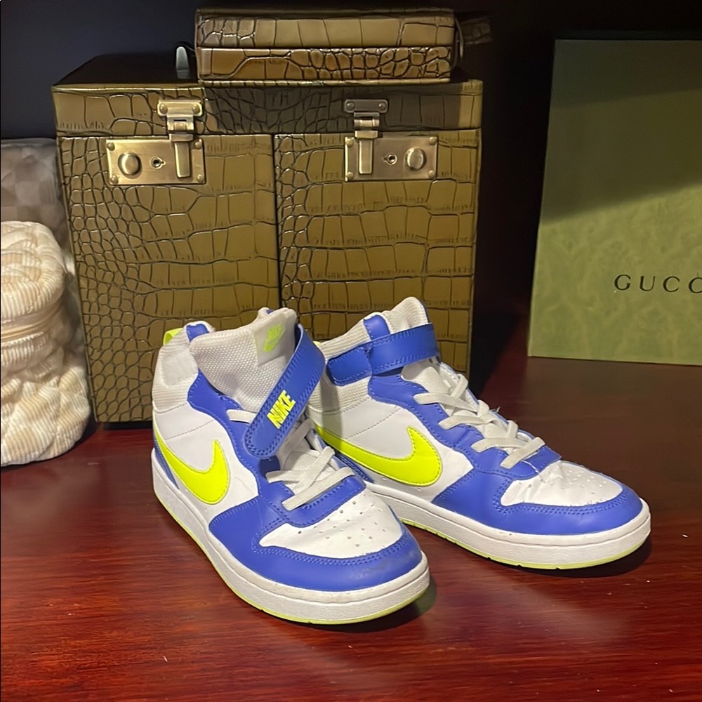 Nike Kids Sneakers - Blue and Yellow
